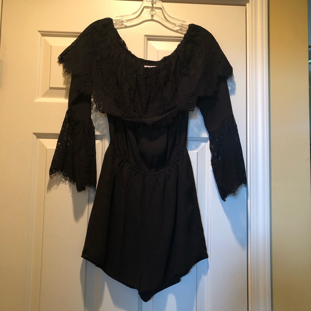 Black romper with pockets by BB Dakota